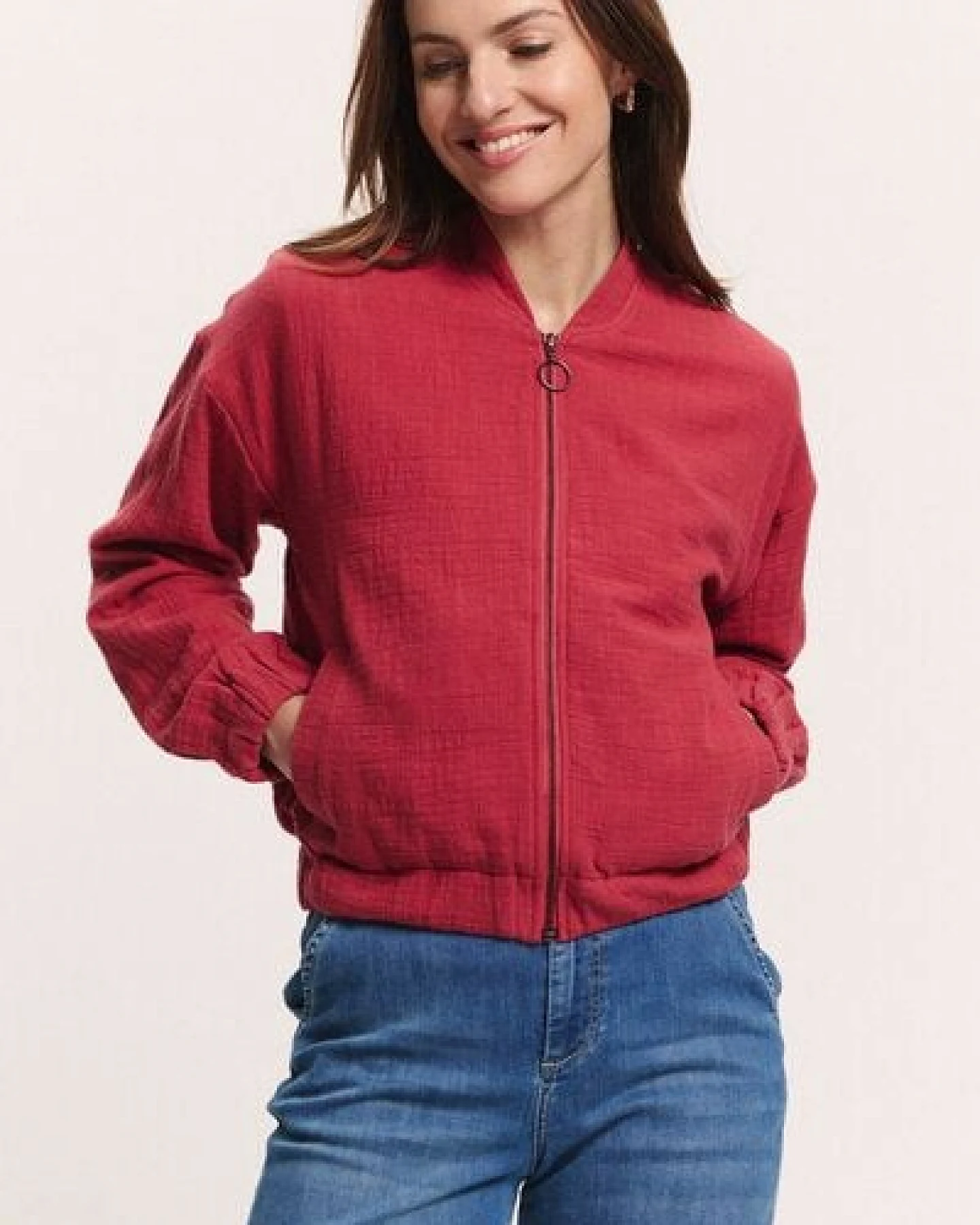 TRANQUILLO Jacke Rumii Blouson aus Musselin (1250002) – Ansicht 2