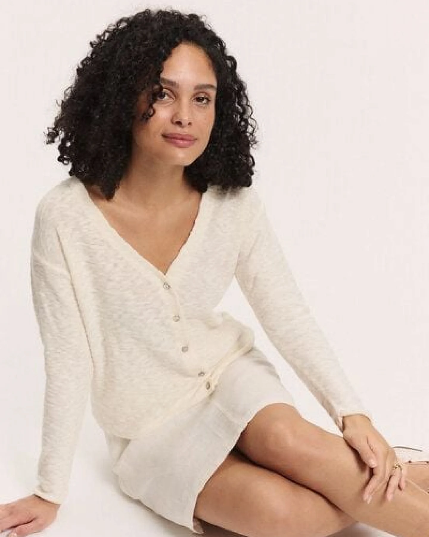 TRANQUILLO Strickjacke Ronjaa Slub Strick GOTS (1250003) – Ansicht 4