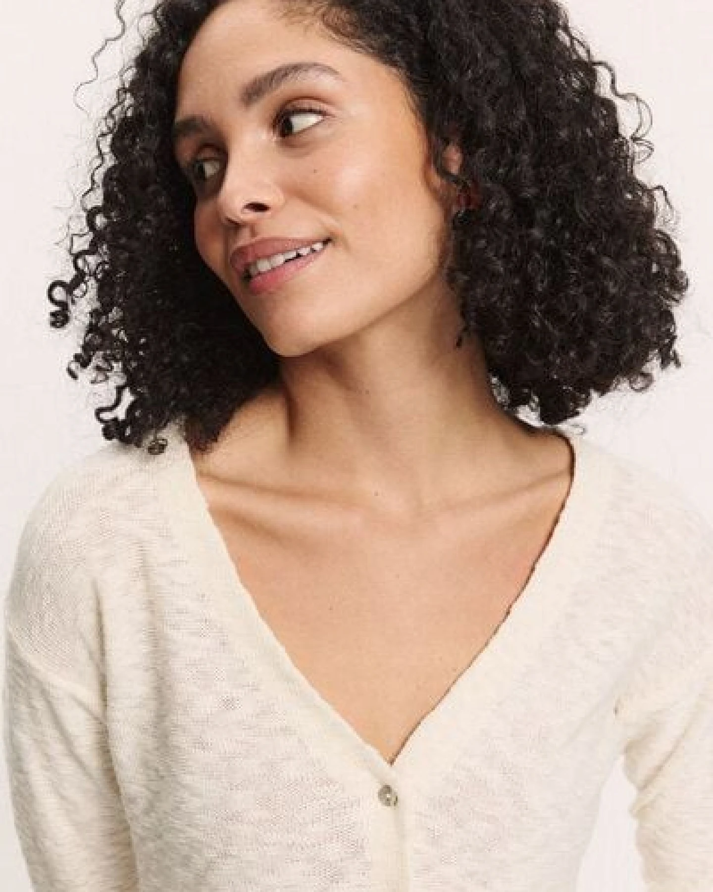 TRANQUILLO Strickjacke Ronjaa Slub Strick GOTS (1250003) – Ansicht 3