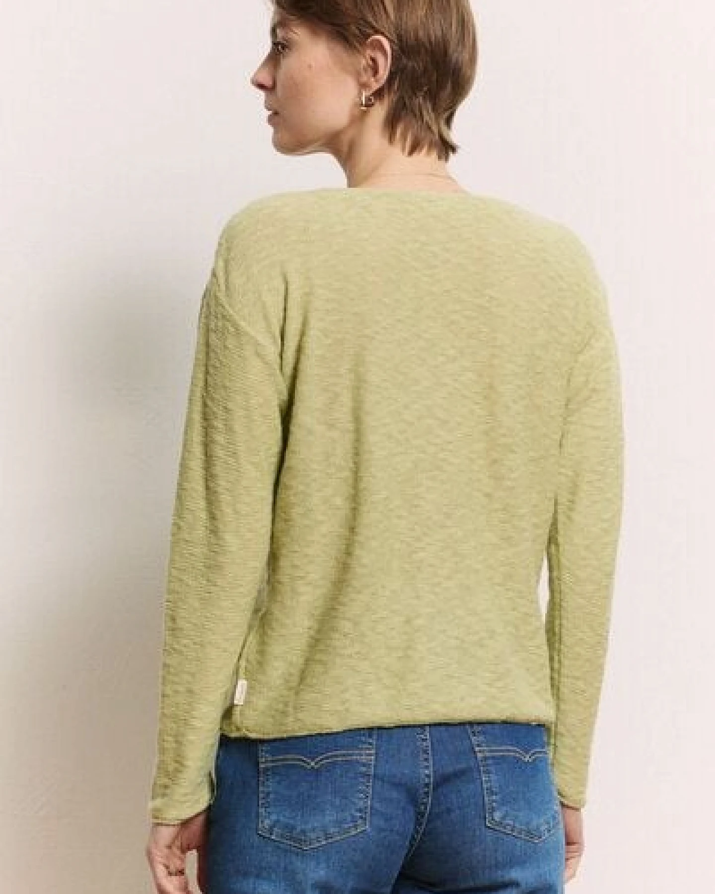 TRANQUILLO Strickjacke Ronjaa Slub Strick GOTS (1250003) – Ansicht 2