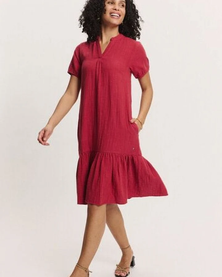 TRANQUILLO Kleid Victoriaa aus Musselin Bio-Baumwolle (1140004)