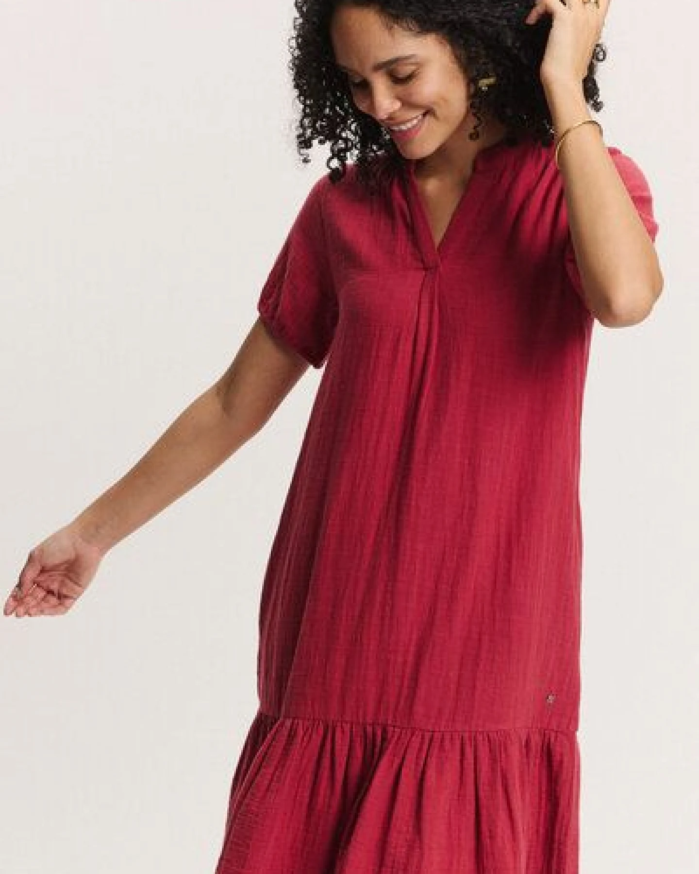 TRANQUILLO Kleid Victoriaa aus Musselin Bio-Baumwolle (1140004) – Ansicht 4