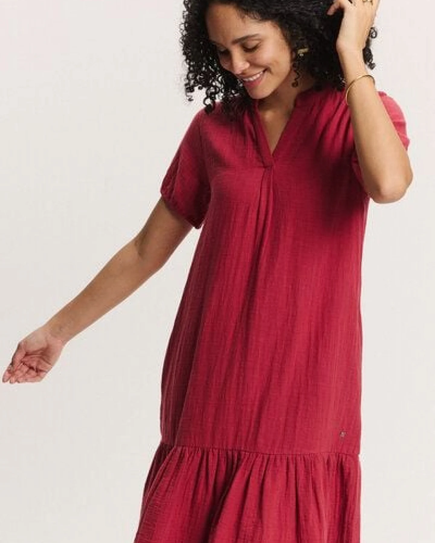 TRANQUILLO Kleid Victoriaa aus Musselin Bio-Baumwolle (1140004) – Ansicht 4