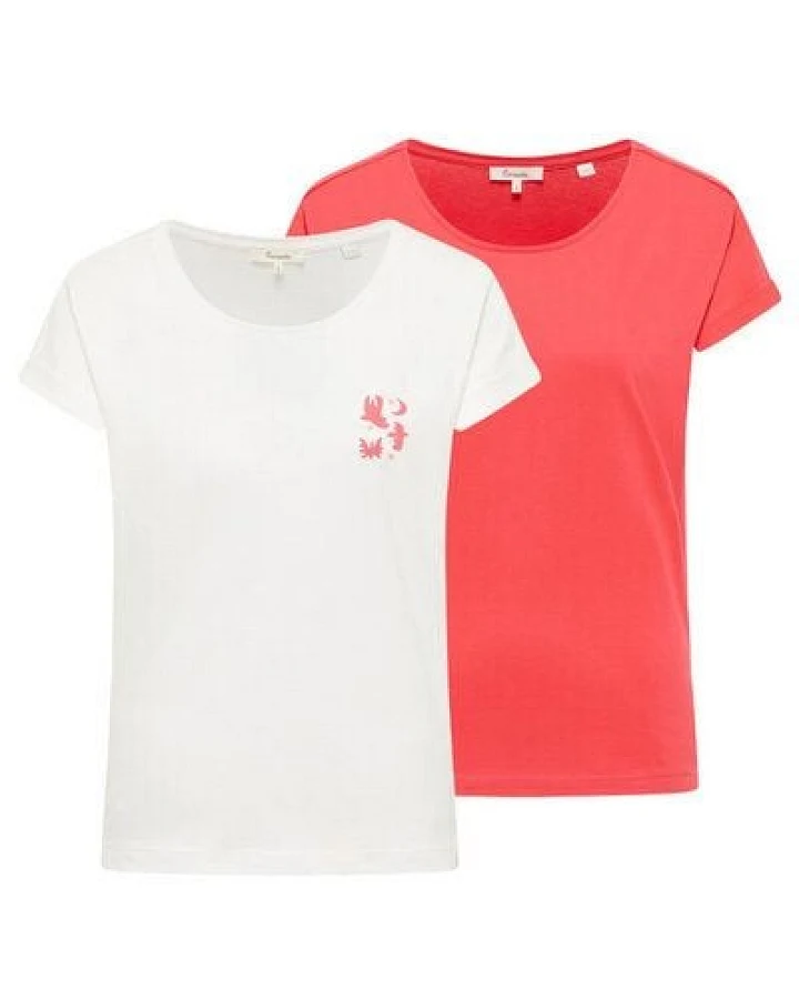 TRANQUILLO 2er-Set Jerseyshirt Theaa aus Bio-Baumwolle