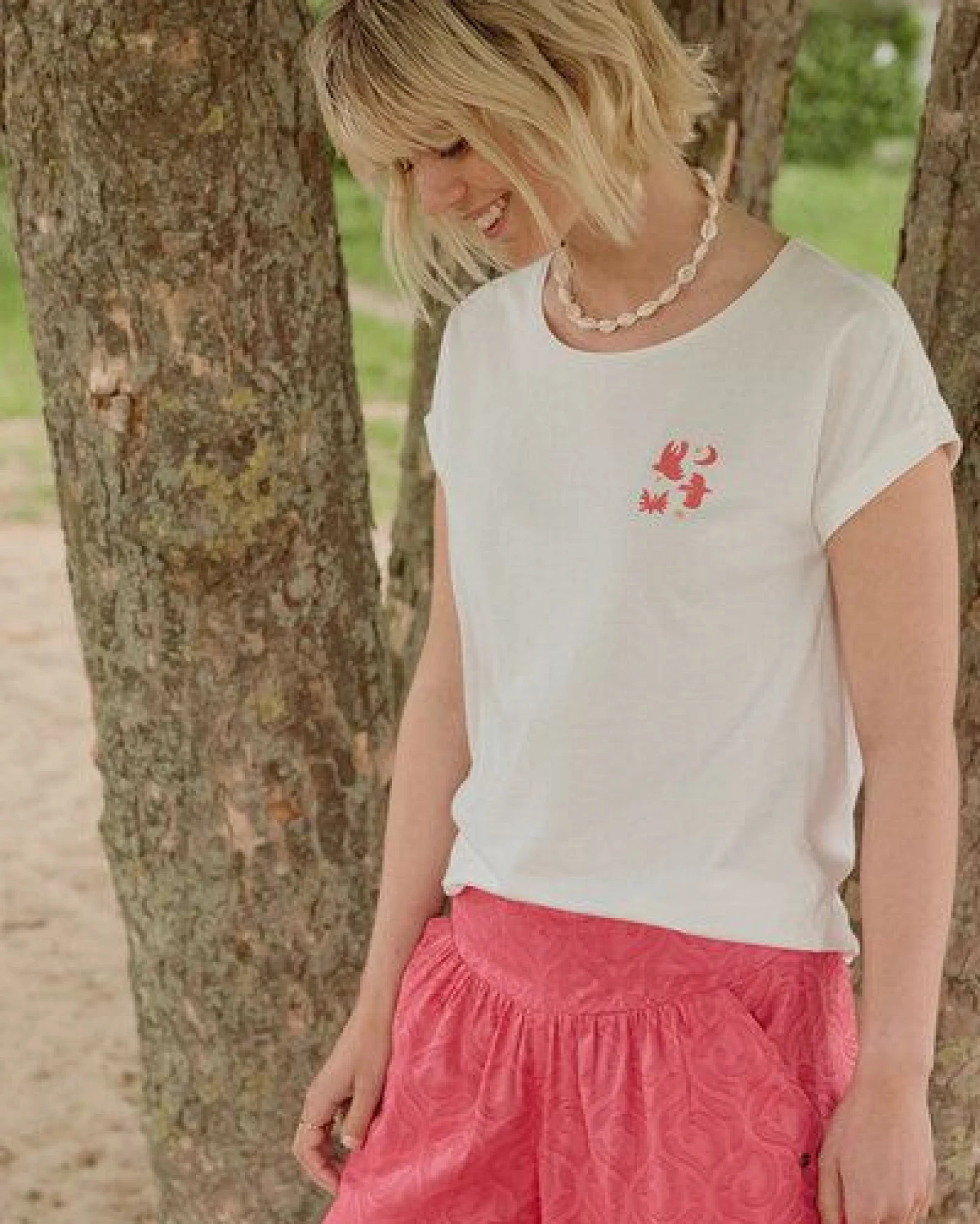 TRANQUILLO 2er-Set Jerseyshirt Theaa aus Bio-Baumwolle – Ansicht 2
