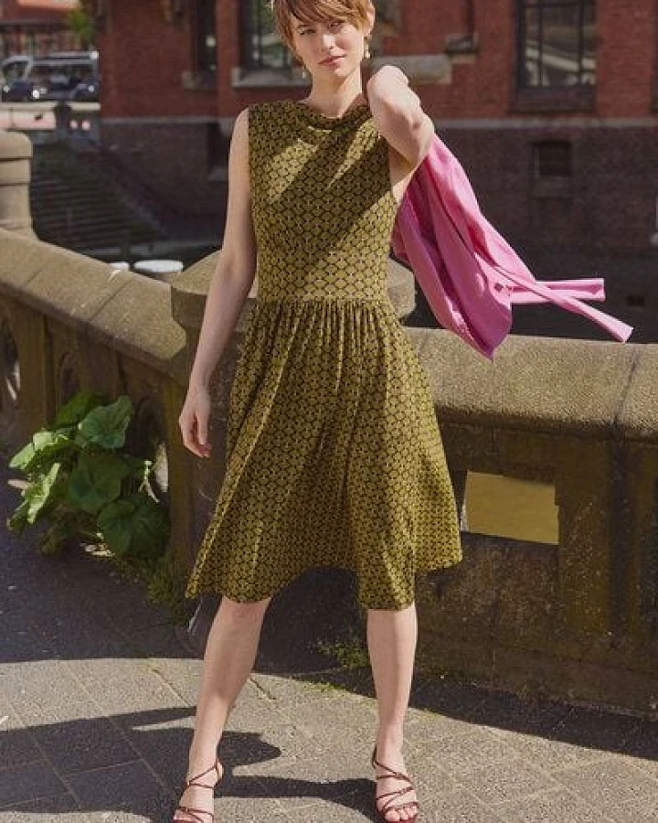TRANQUILLO Jerseykleid Albaa aus EcoVero Viskose (1040005)