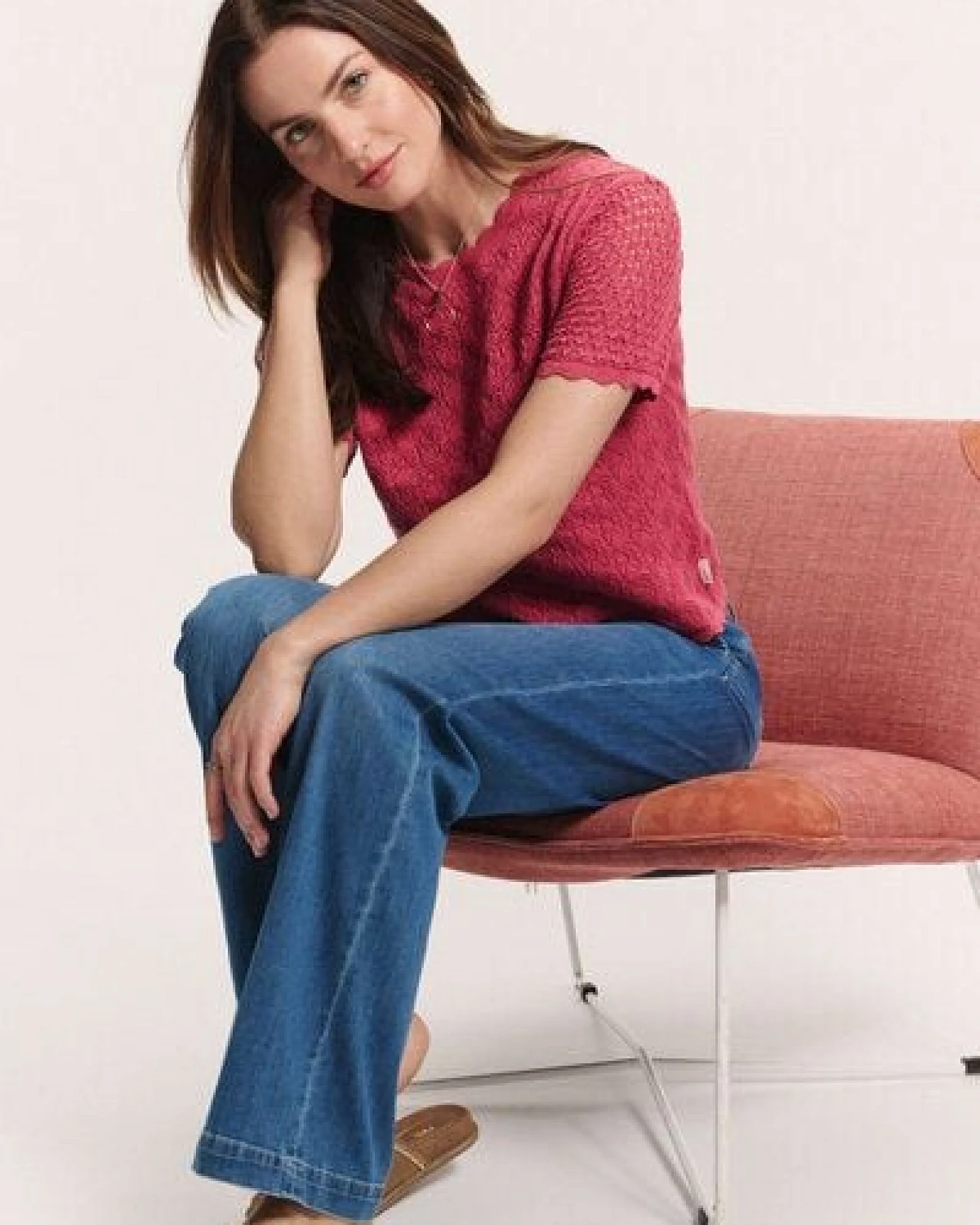 TRANQUILLO Ajour Pullover Emmaa aus Bio-Baumwolle (1200001) – Ansicht 4