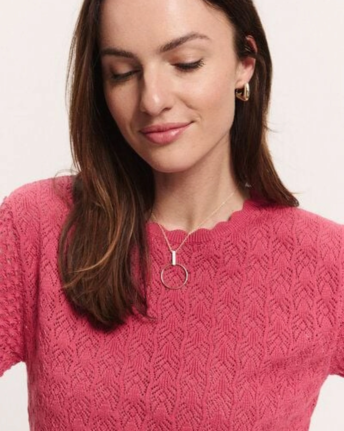 TRANQUILLO Ajour Pullover Emmaa aus Bio-Baumwolle (1200001) – Ansicht 3