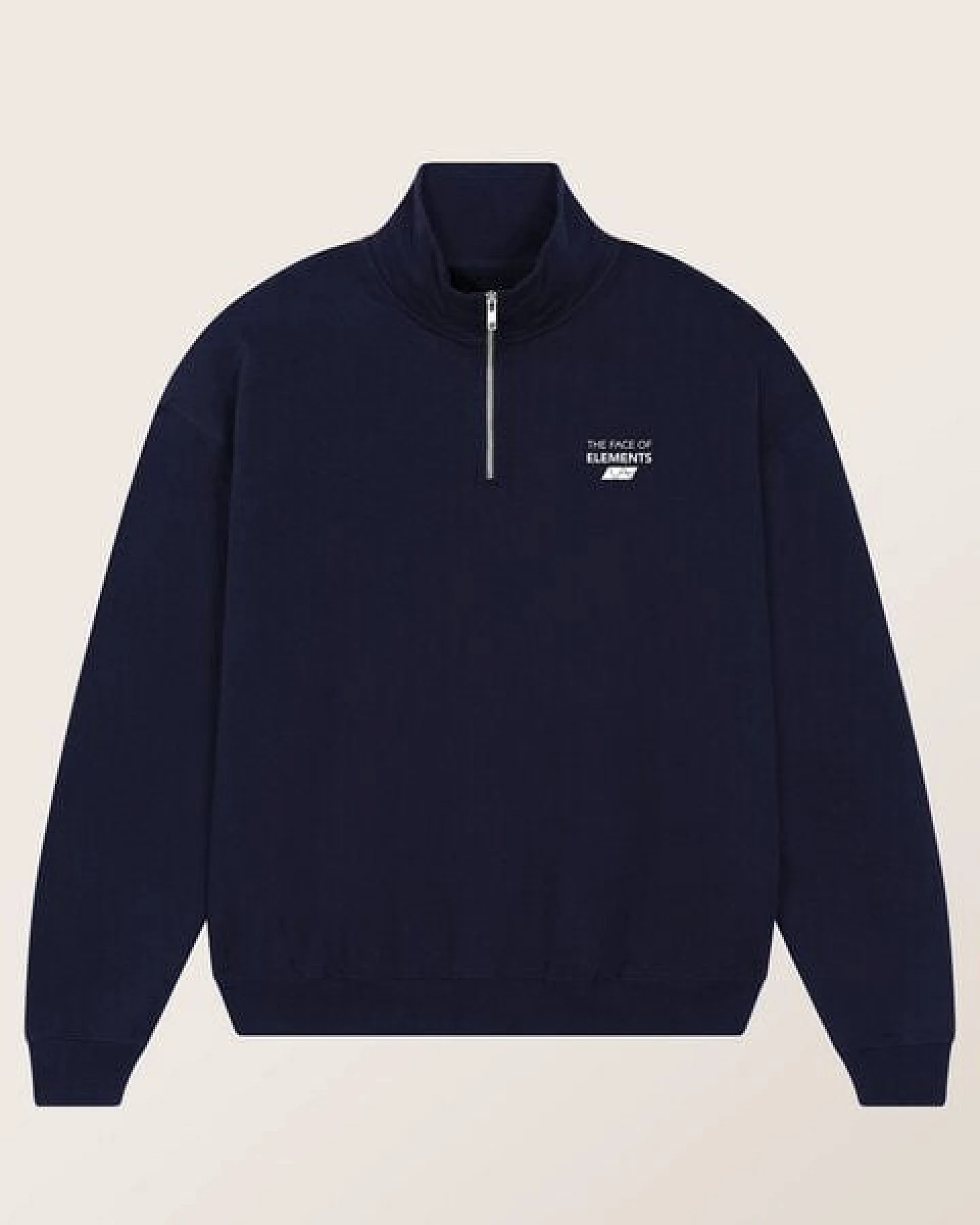THE FACE OF ELEMENTS 1/4-ZIP - RELAXED FIT SWEATSHIRT AUS BIO-BAUMWOLLE – Ansicht 4