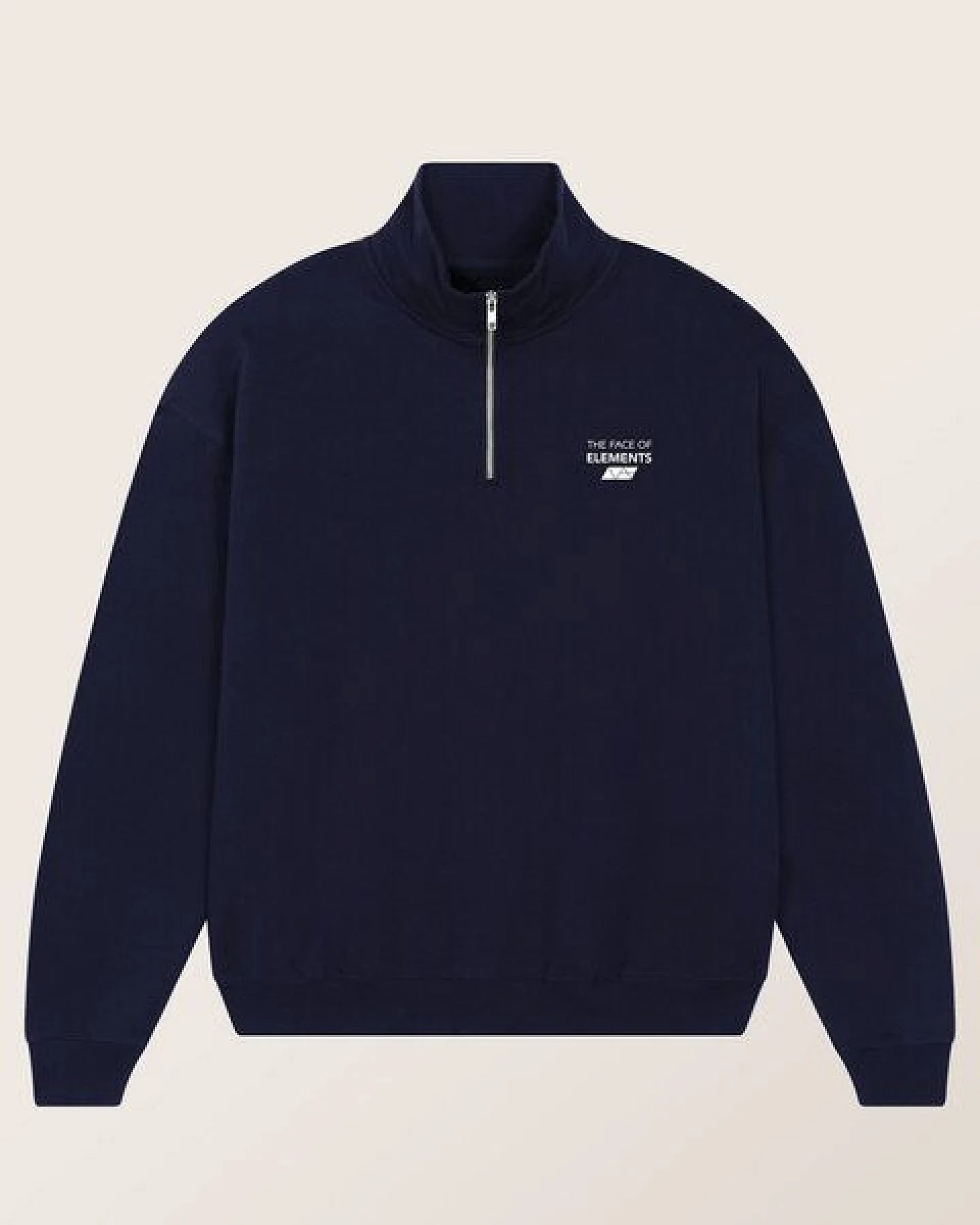 THE FACE OF ELEMENTS 1/4-ZIP - RELAXED FIT SWEATSHIRT AUS BIO-BAUMWOLLE – Ansicht 4