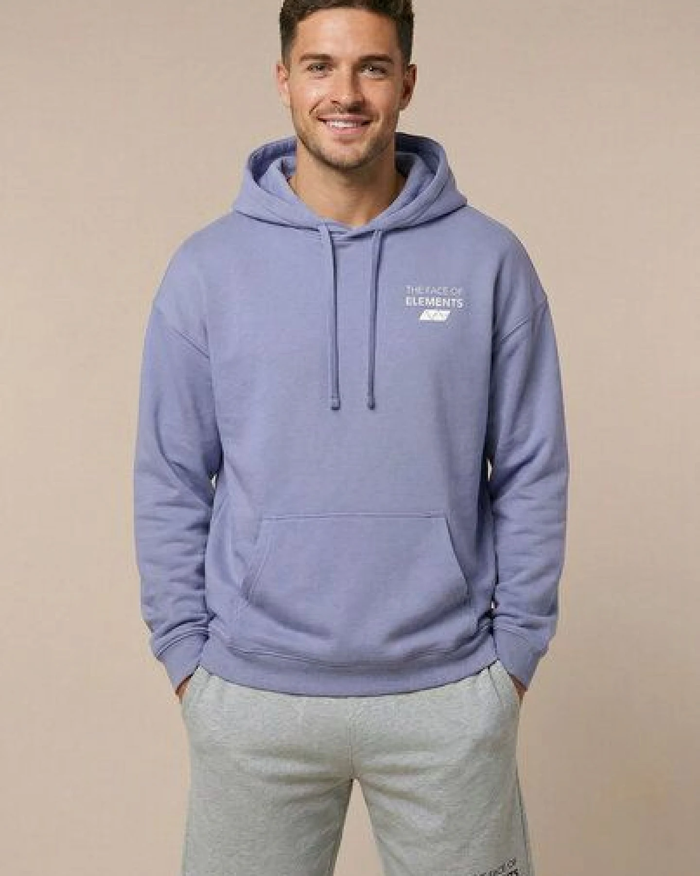 THE FACE OF ELEMENTS FLOW - RELAXED FIT HOODIE AUS 100% BIO-BAUMWOLLE – Ansicht 2