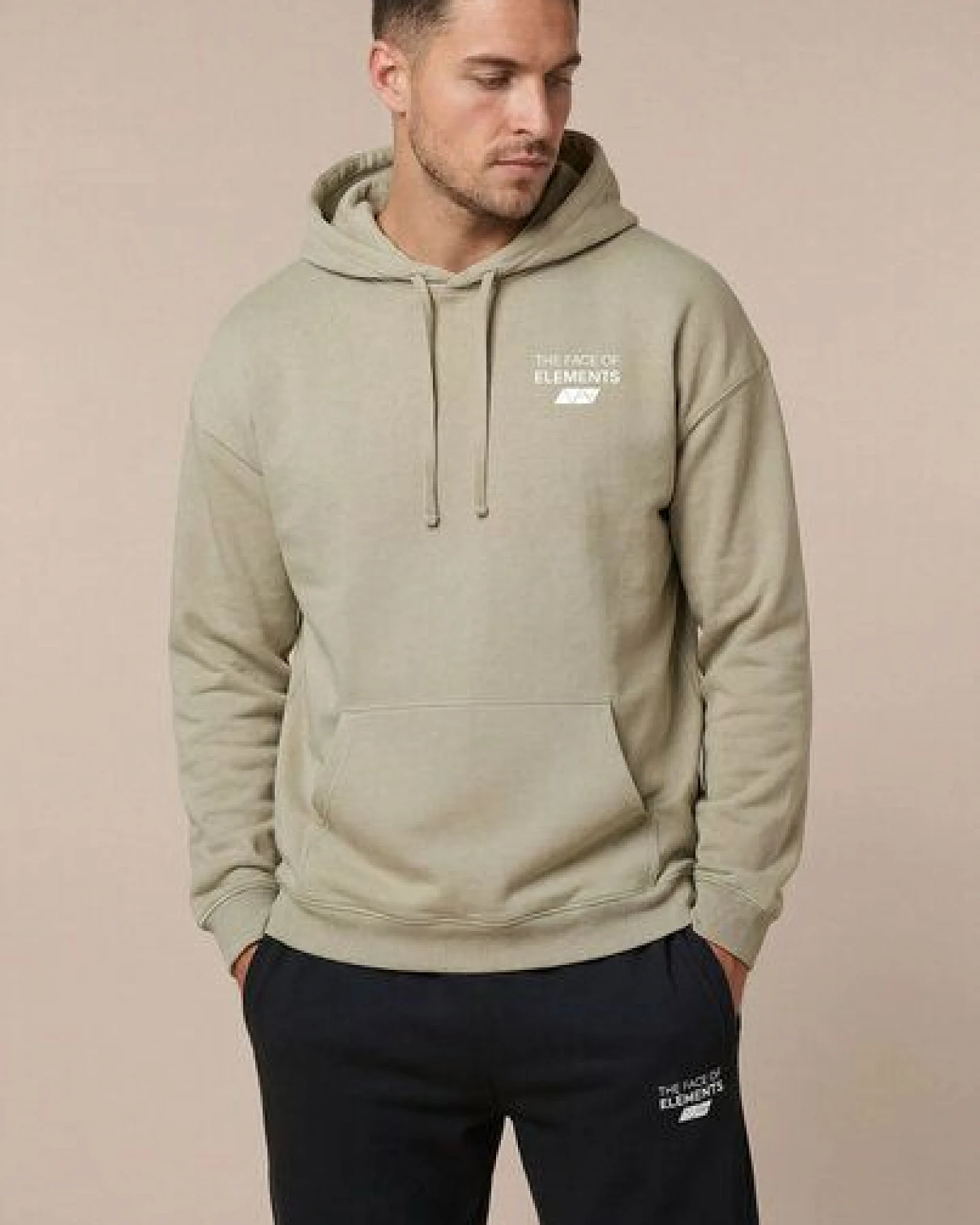 THE FACE OF ELEMENTS FLOW - RELAXED FIT HOODIE AUS 100% BIO-BAUMWOLLE – Ansicht 2