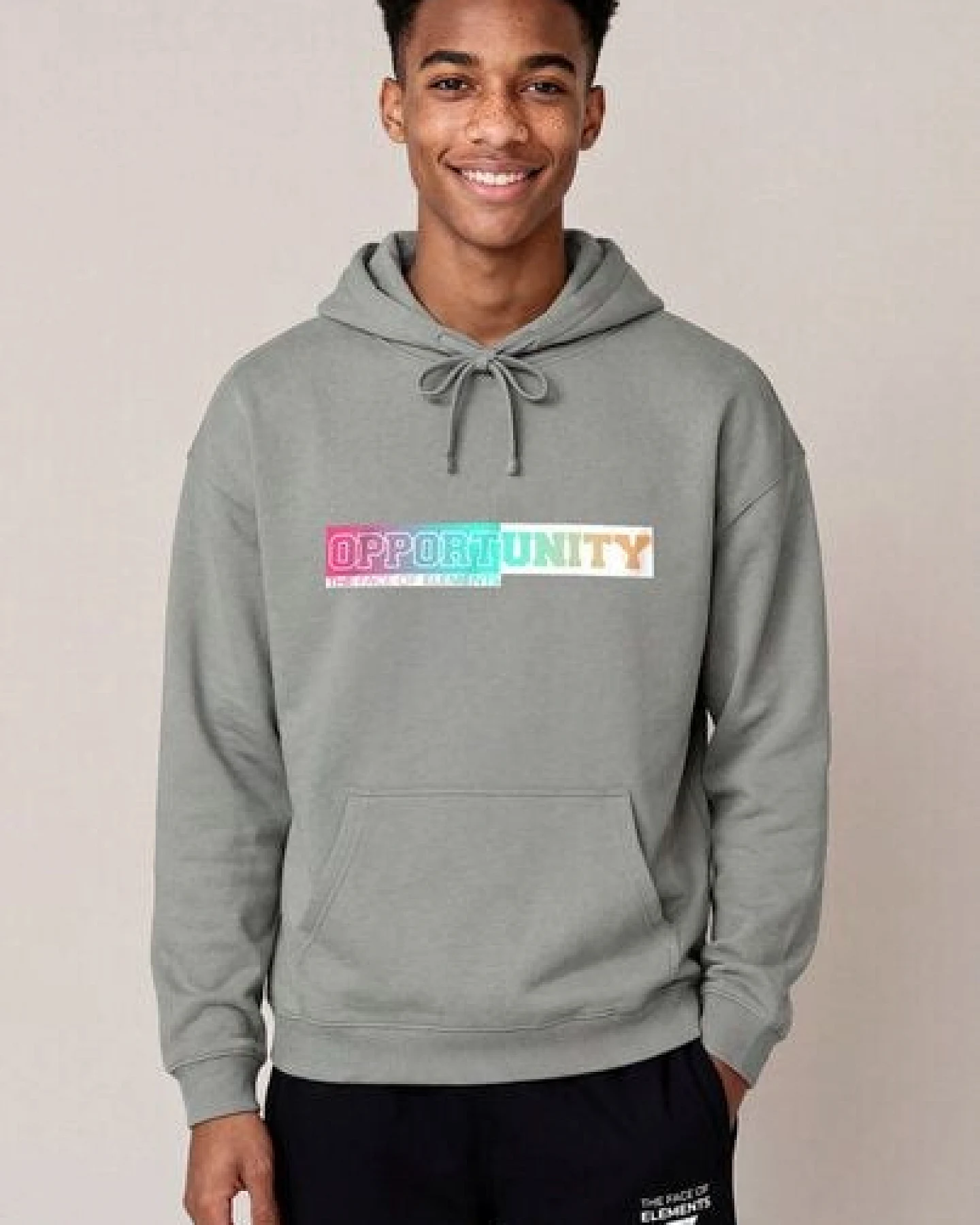 THE FACE OF ELEMENTS OPPORTUNITY - RELAXED FIT HOODIE AUS 100% BIO-BAUMWOLLE – Ansicht 3