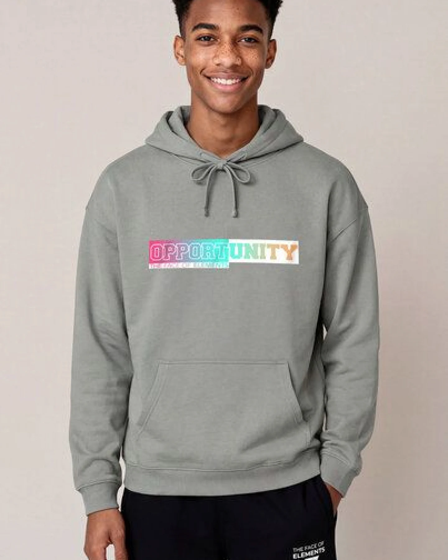 THE FACE OF ELEMENTS OPPORTUNITY - RELAXED FIT HOODIE AUS 100% BIO-BAUMWOLLE – Ansicht 3