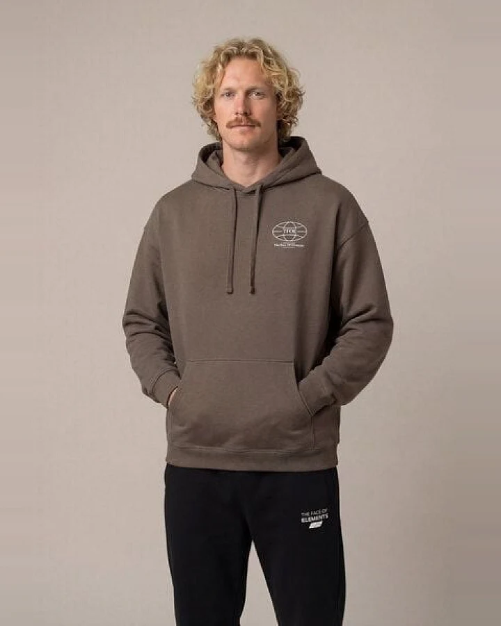 THE FACE OF ELEMENTS GLOBE - RELAXED FIT HOODIE AUS 100% BIO-BAUMWOLLE