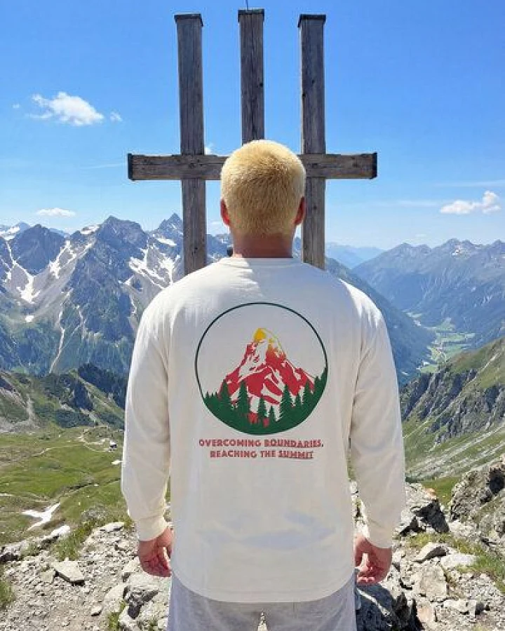 THE FACE OF ELEMENTS Matterhorn - RELAXED FIT LONGSLEEVE AUS 100% BIO-BAUMWOLLE