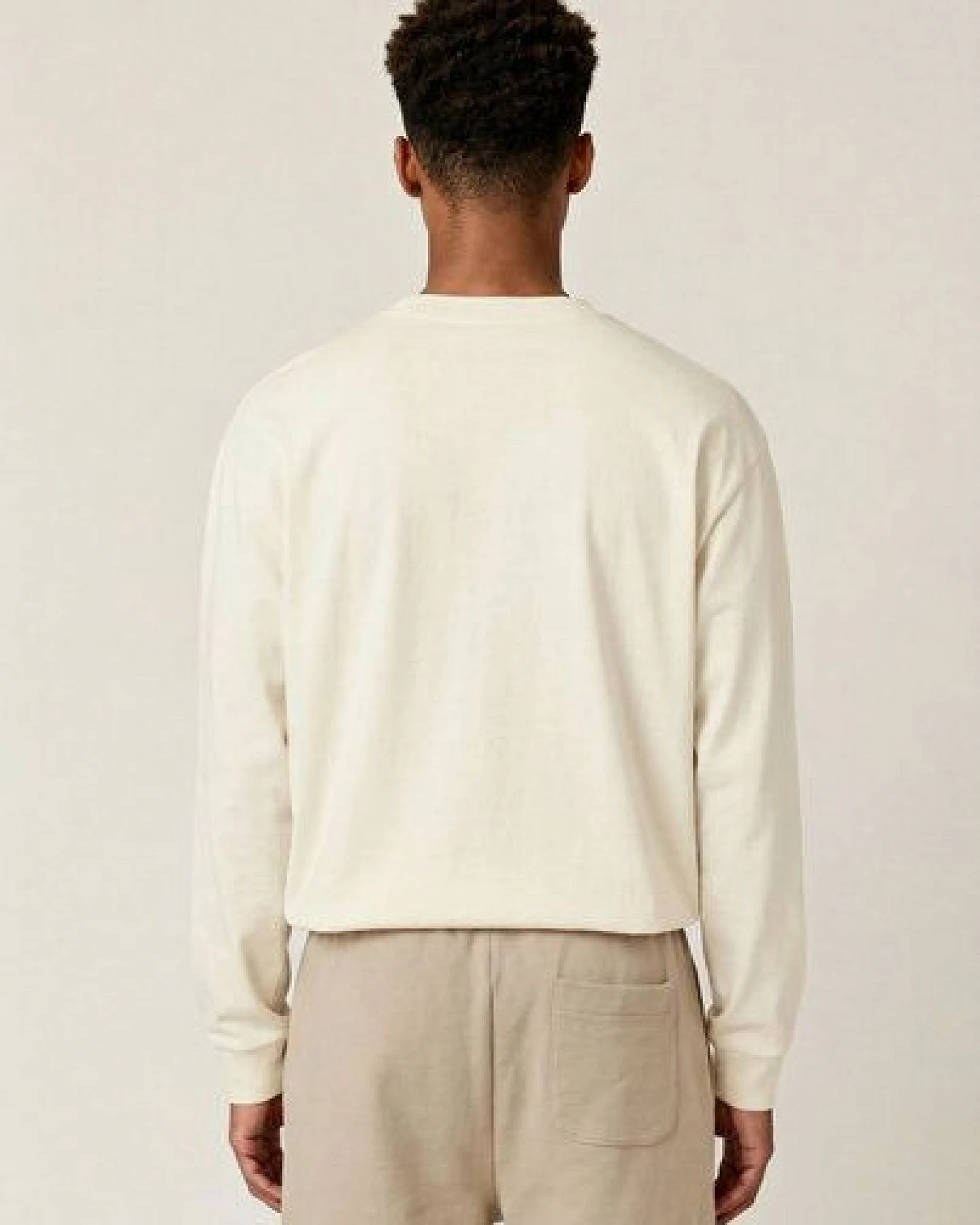 THE FACE OF ELEMENTS PULSE - RELAXED FIT LONGSLEEVE AUS 100% BIO-BAUMWOLLE – Ansicht 2