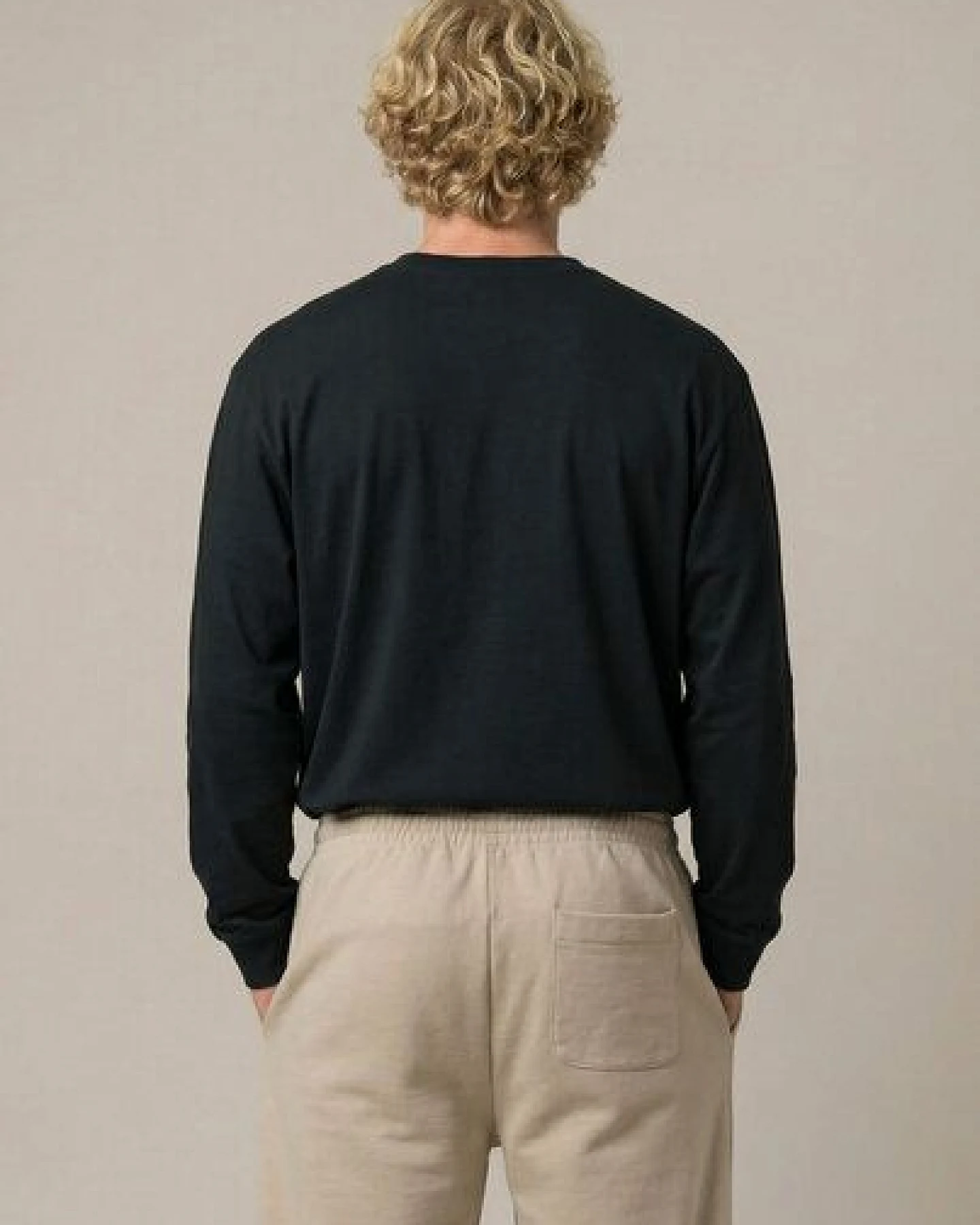 THE FACE OF ELEMENTS PULSE - RELAXED FIT LONGSLEEVE AUS 100% BIO-BAUMWOLLE – Ansicht 2