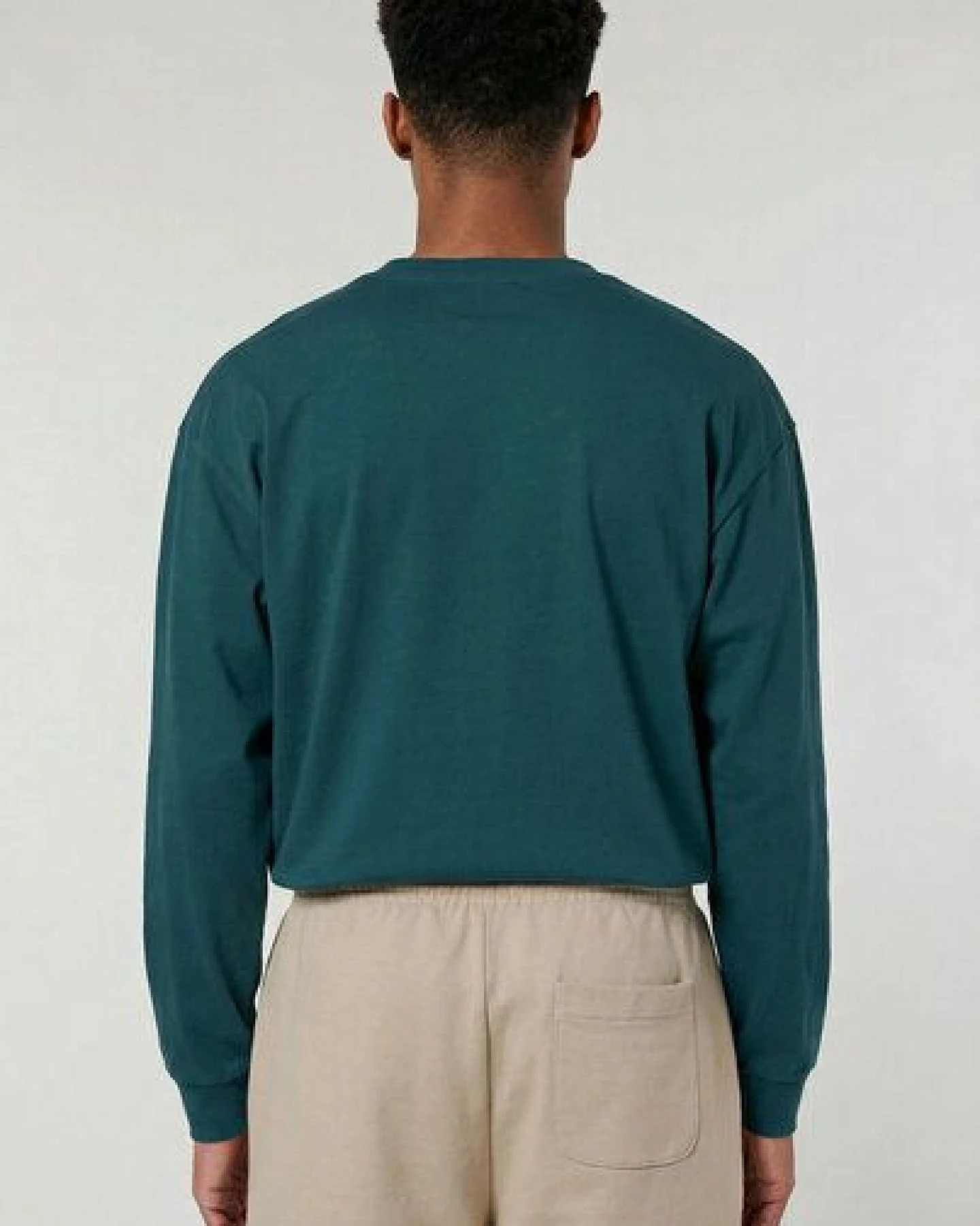 THE FACE OF ELEMENTS PULSE - RELAXED FIT LONGSLEEVE AUS 100% BIO-BAUMWOLLE – Ansicht 2