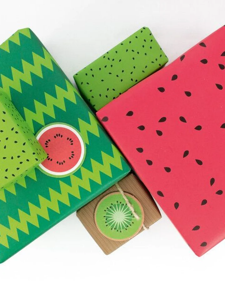 Bow & Hummingbird Geschenkverpackungs-Set Freche Früchte
