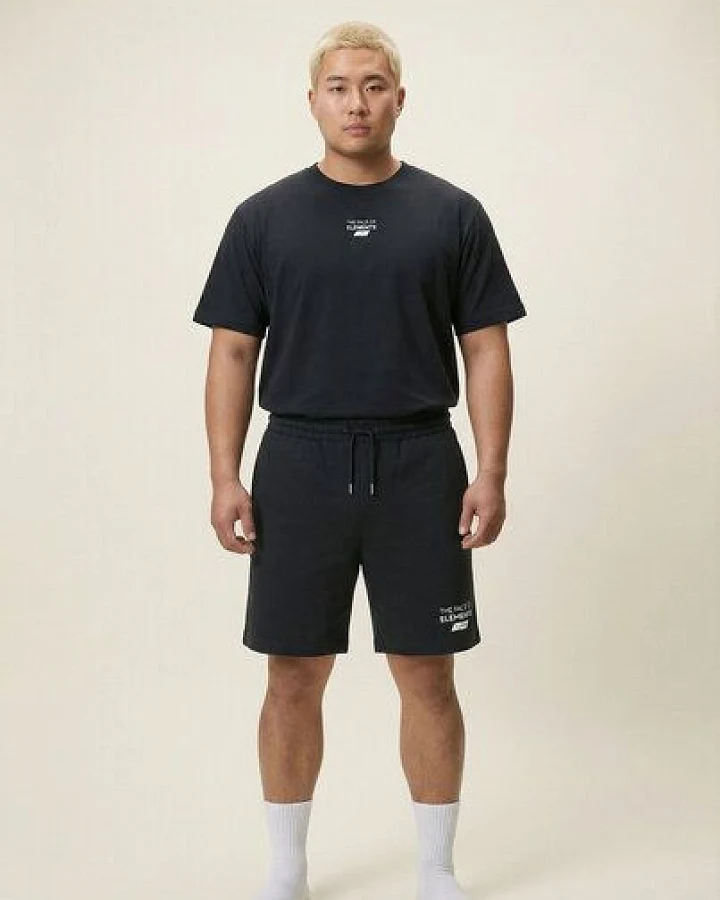 THE FACE OF ELEMENTS ESSENTIAL - RELAXED FIT SHORTS AUS 100% BIO-BAUMWOLLE