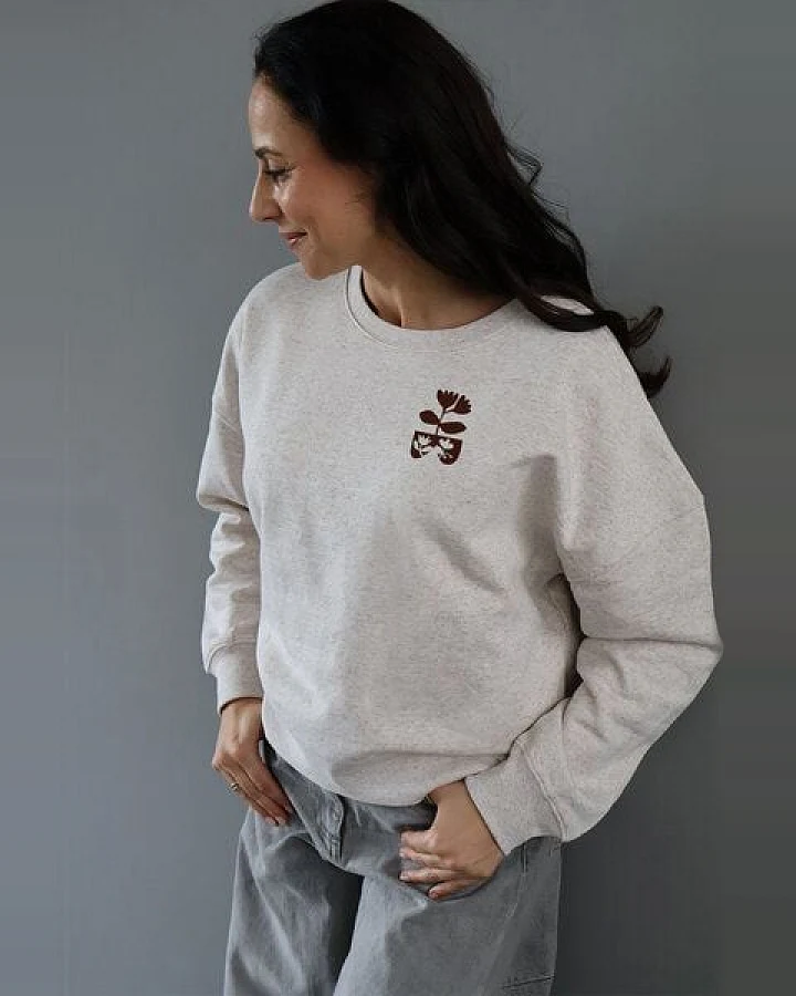 Kultgut Artdesign - Pure Softly - Atmungsaktiver Pulloversweater / Laissez les fleurs