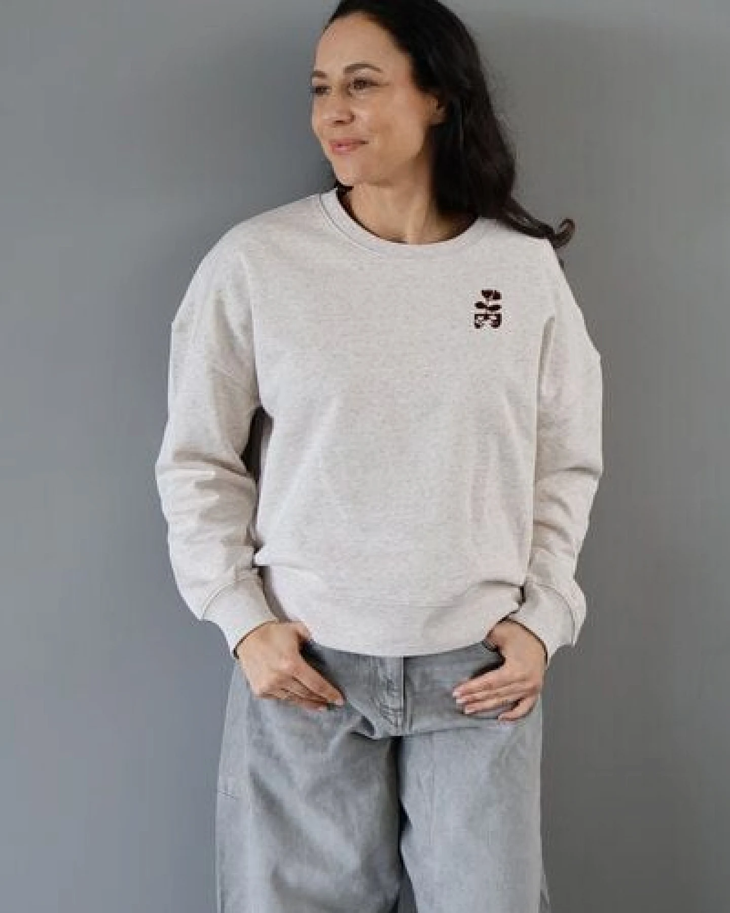 Kultgut Artdesign - Pure Softly - Atmungsaktiver Pulloversweater / Laissez les fleurs – Ansicht 4