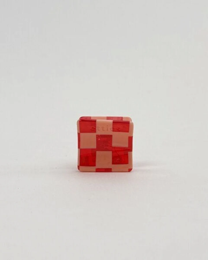 ettics STUDIO spange full square mini check rosa