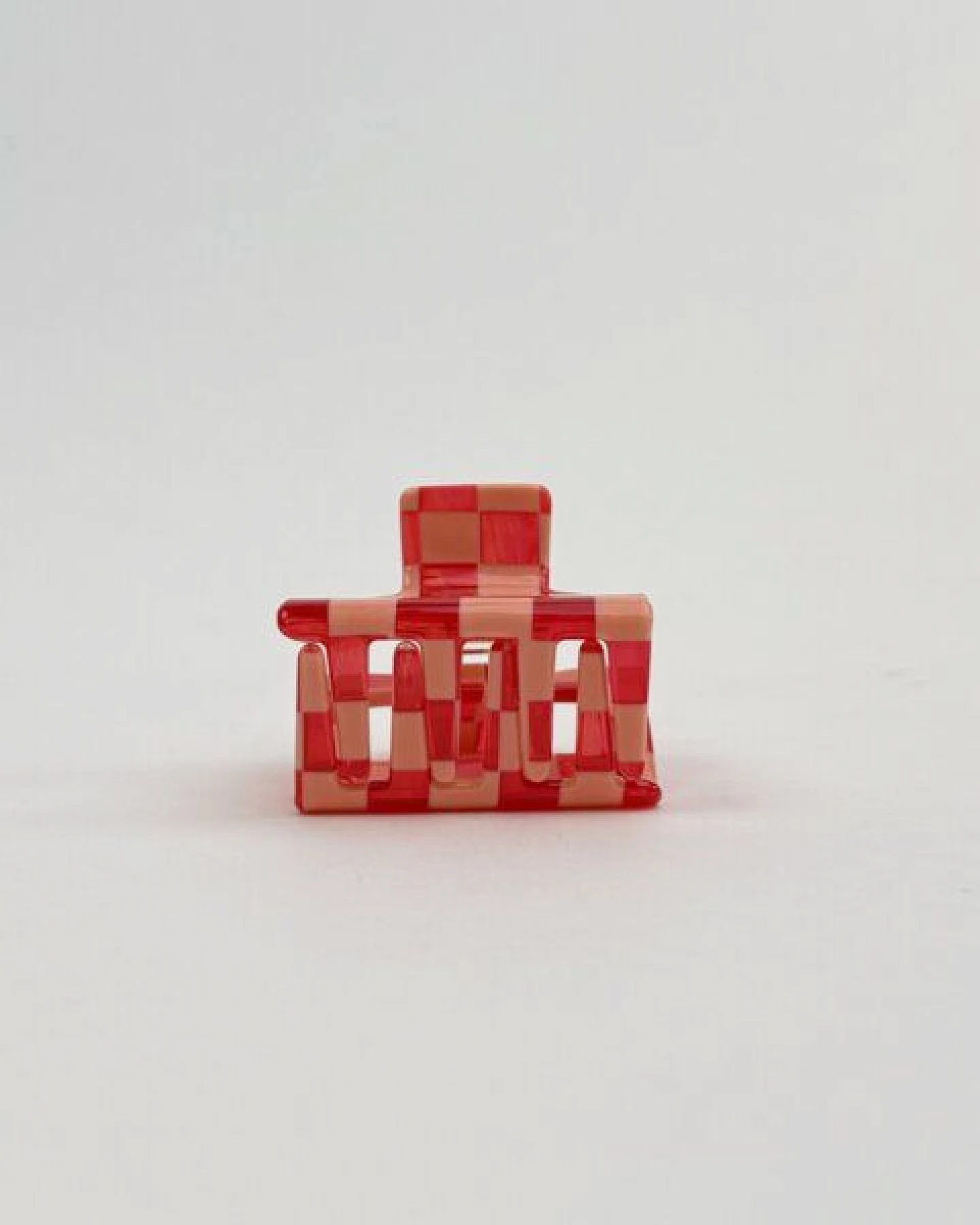 ettics STUDIO spange square medium check rosa – Ansicht 2