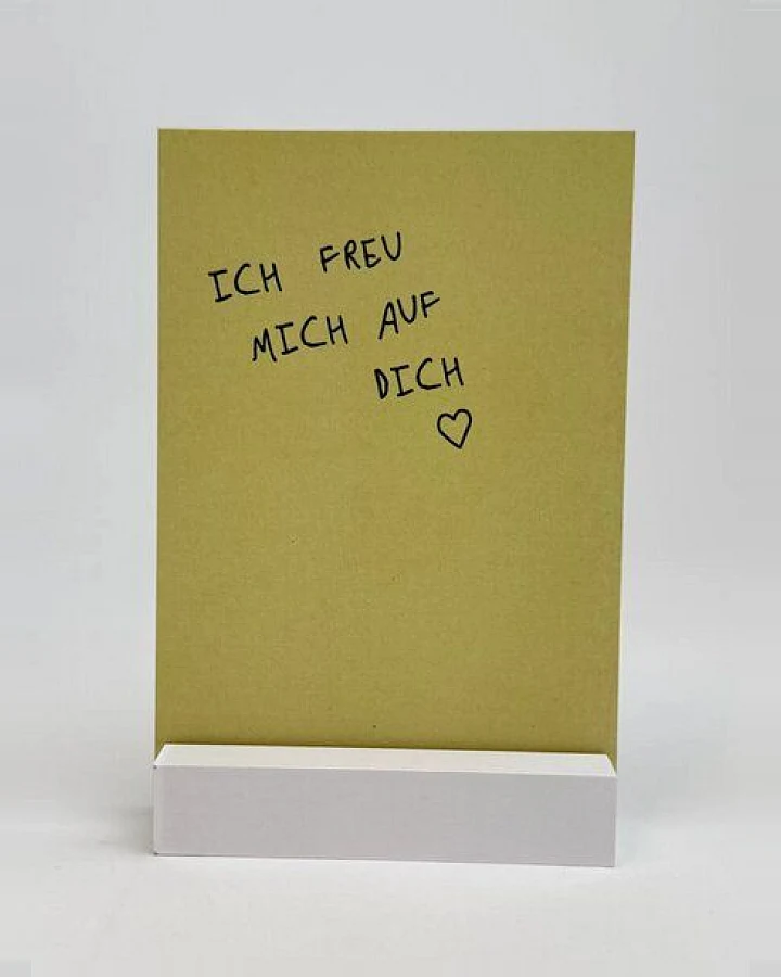 postkarte ettics STUDIO - ich freu mich auf dich