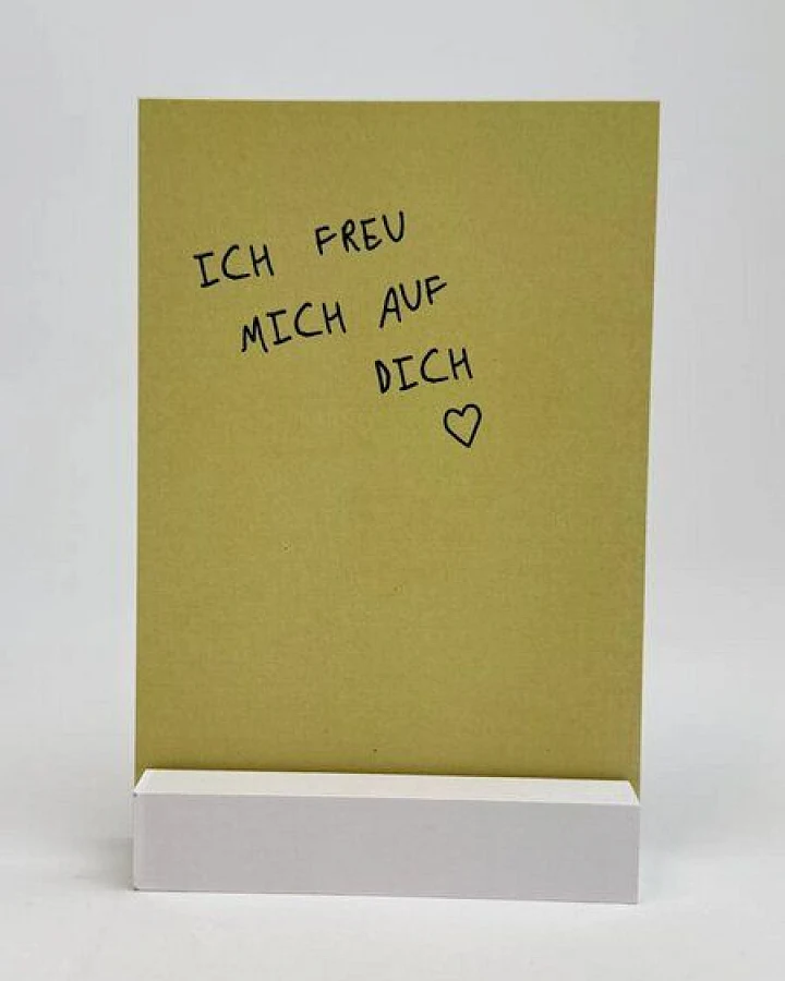 postkarte ettics STUDIO - ich freu mich auf dich