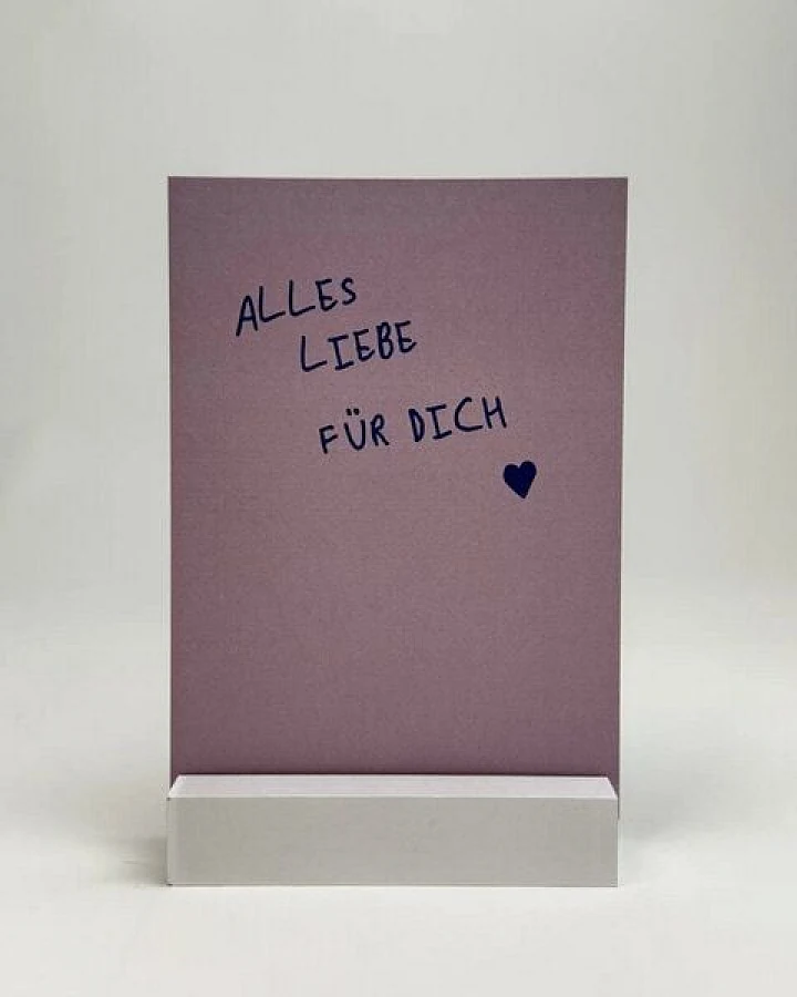 postkarte ettics STUDIO - ALLES LIEBE FÜR DICH