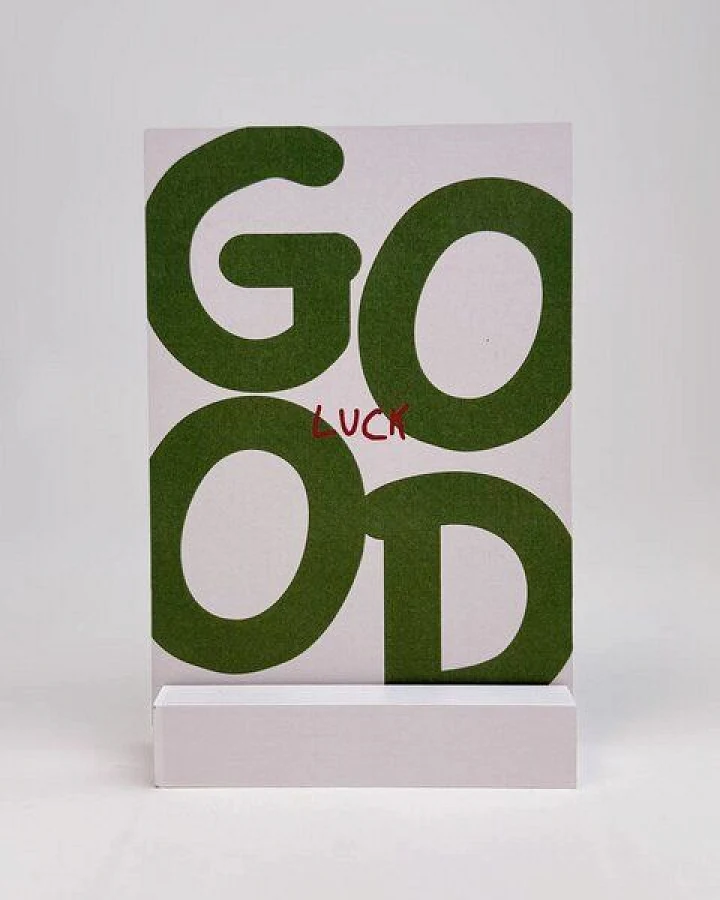 postkarte ettics STUDIO - good luck