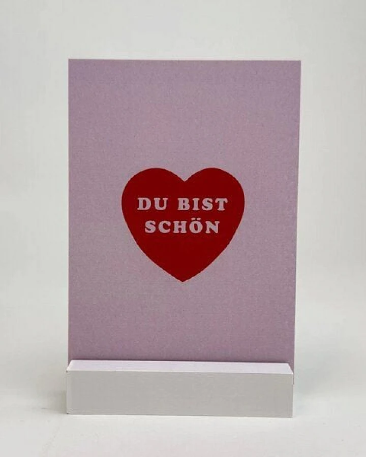 postkarte ettics STUDIO - Du bist schön