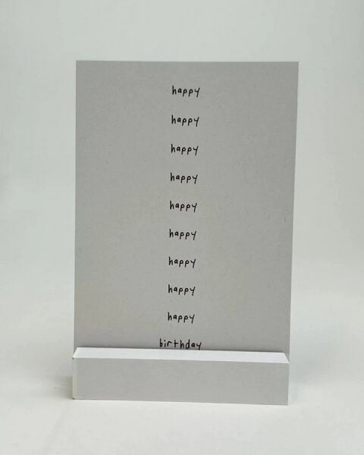 postkarte ettics STUDIO - happy happy birthday