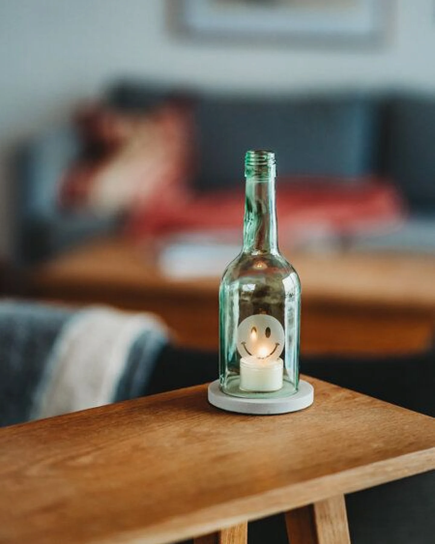 MaBe GOOD vibes only - Windlicht Upcycling mit einem Lächeln – Ansicht 2