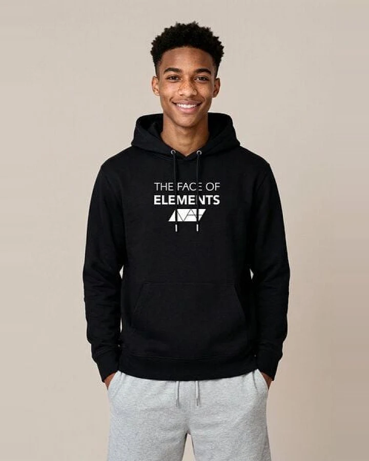 THE FACE OF ELEMENTS PEAK - REGULAR FIT HOODIE AUS 100% BIO-BAUMWOLLE