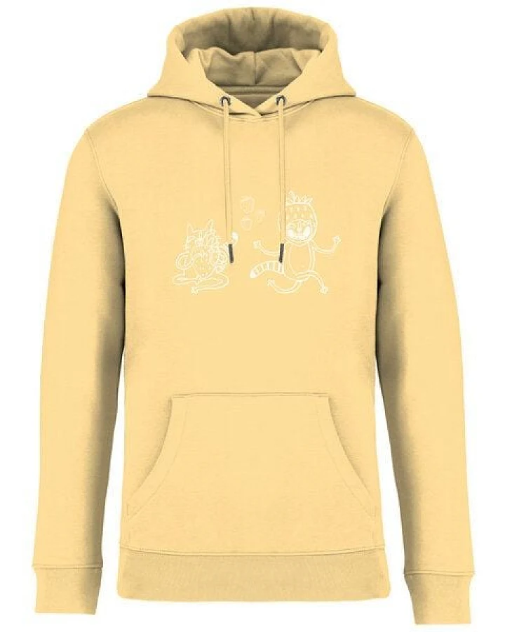 Brandless Basic Bio Hoody Nr. 4 Strawberry Cats 350g/m² XXS - 4 XL