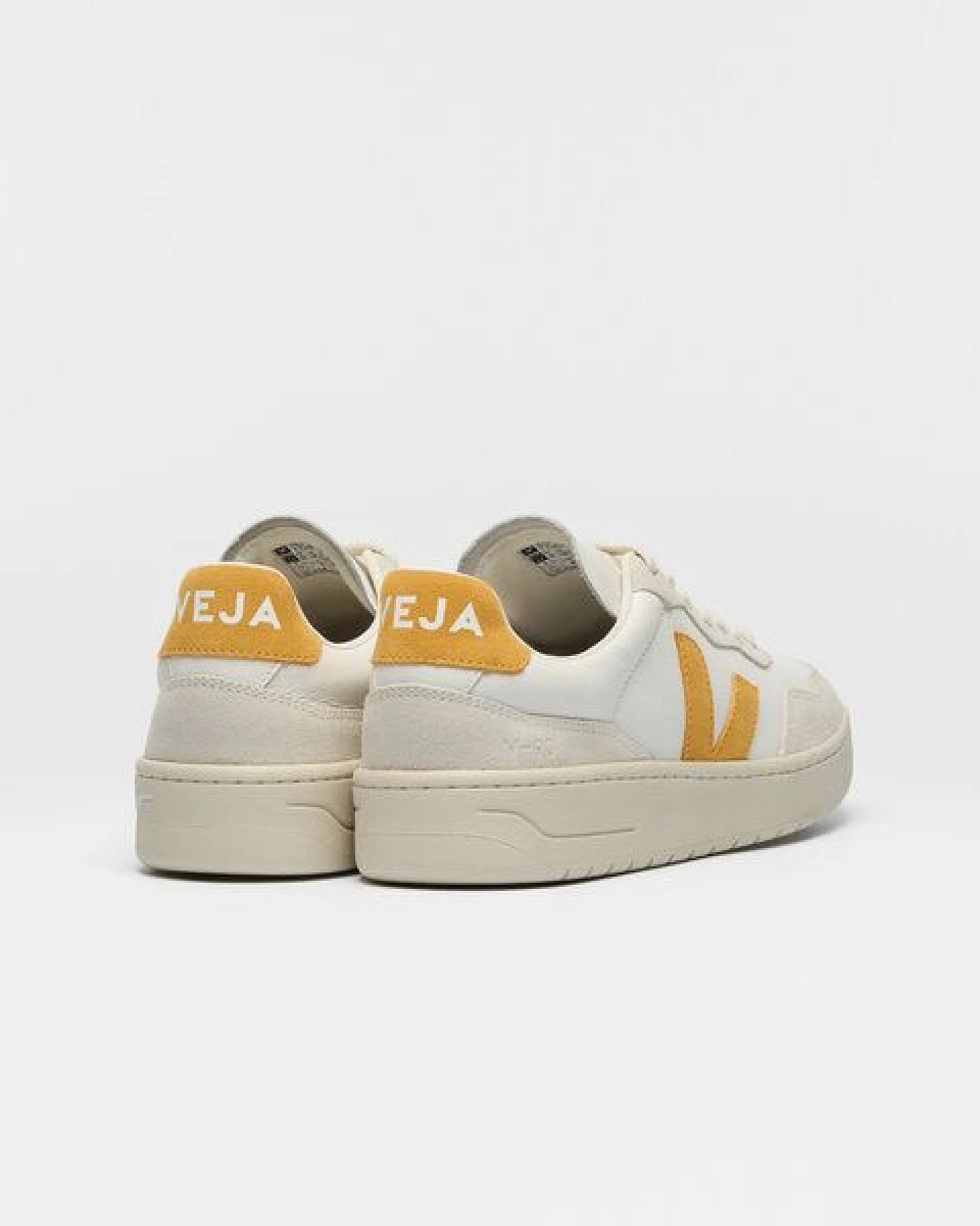 Veja Damen-Sneaker V-90 OT Leather White Safran – Ansicht 3