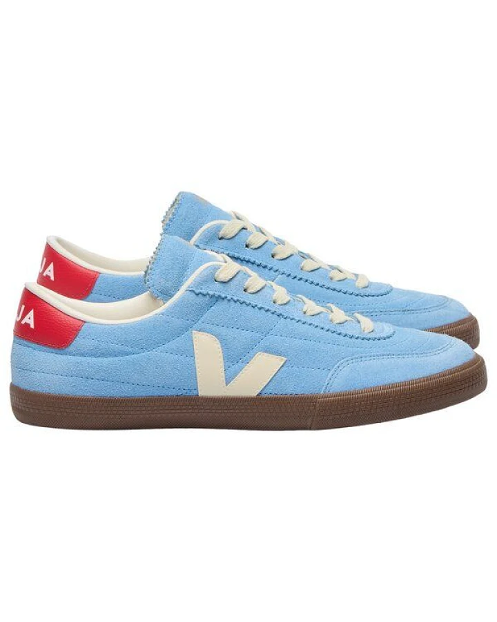 Veja Damen-Sneaker Panenka Suede Aqua Pierre Bark