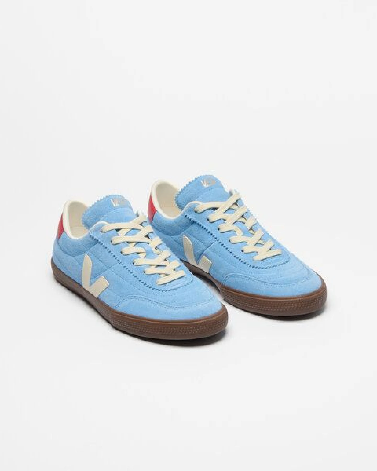 Veja Damen-Sneaker Panenka Suede Aqua Pierre Bark – Ansicht 2