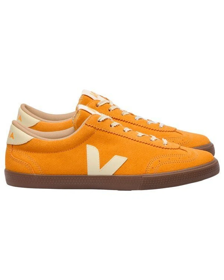 Veja Damen-Sneaker Volley Suede Mango Calcaire Bark