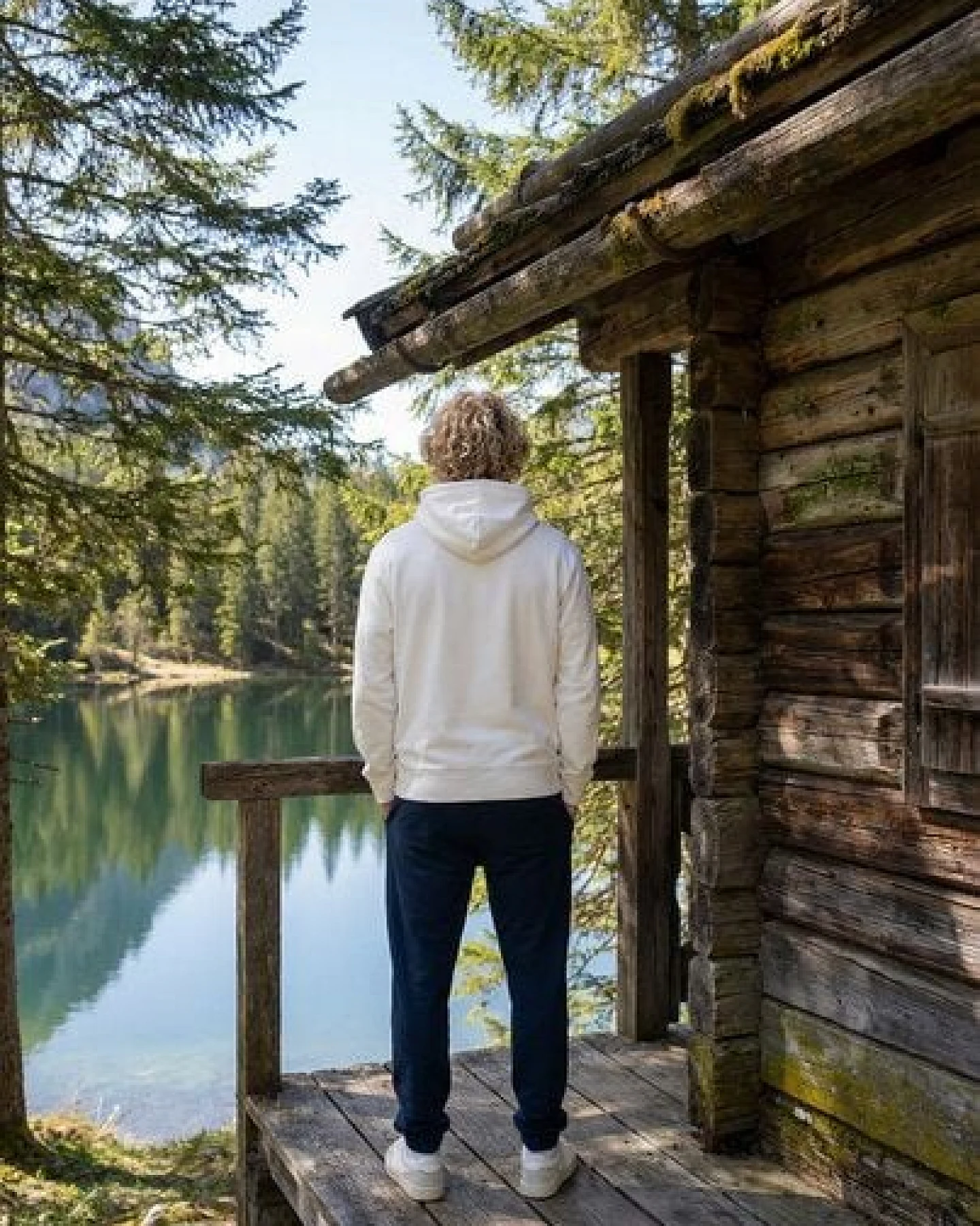 THE FACE OF ELEMENTS ESSENTIAL - REGULAR FIT HOODIE AUS 100% BIO-BAUMWOLLE – Ansicht 3