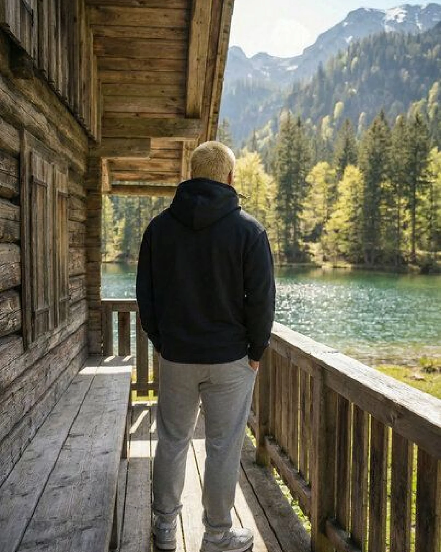 THE FACE OF ELEMENTS ESSENTIAL - REGULAR FIT HOODIE AUS 100% BIO-BAUMWOLLE – Ansicht 2