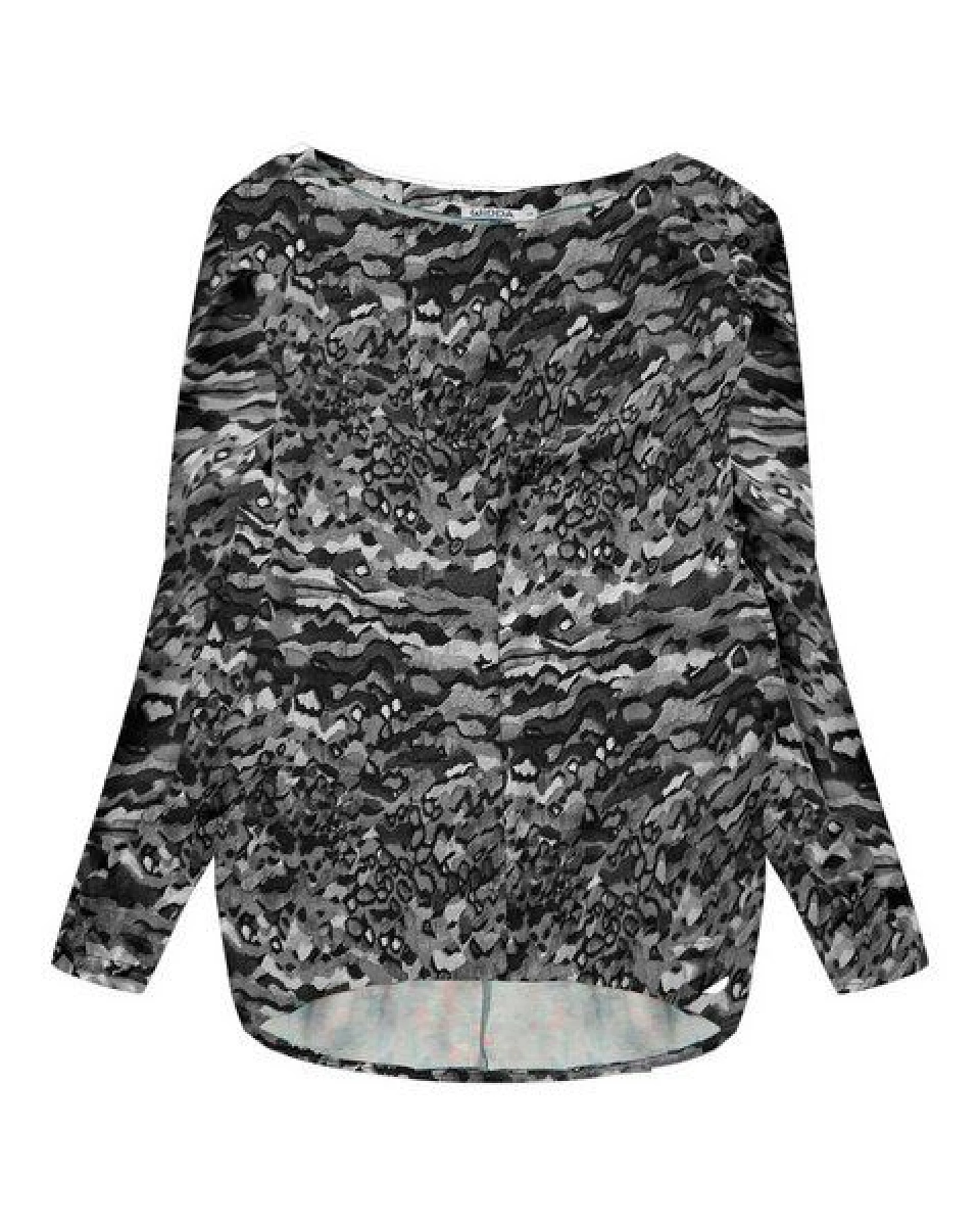 WiDDA berlin Gemustertes Oversize Longsleeve SLABBY aus ECOVERO – Ansicht 2