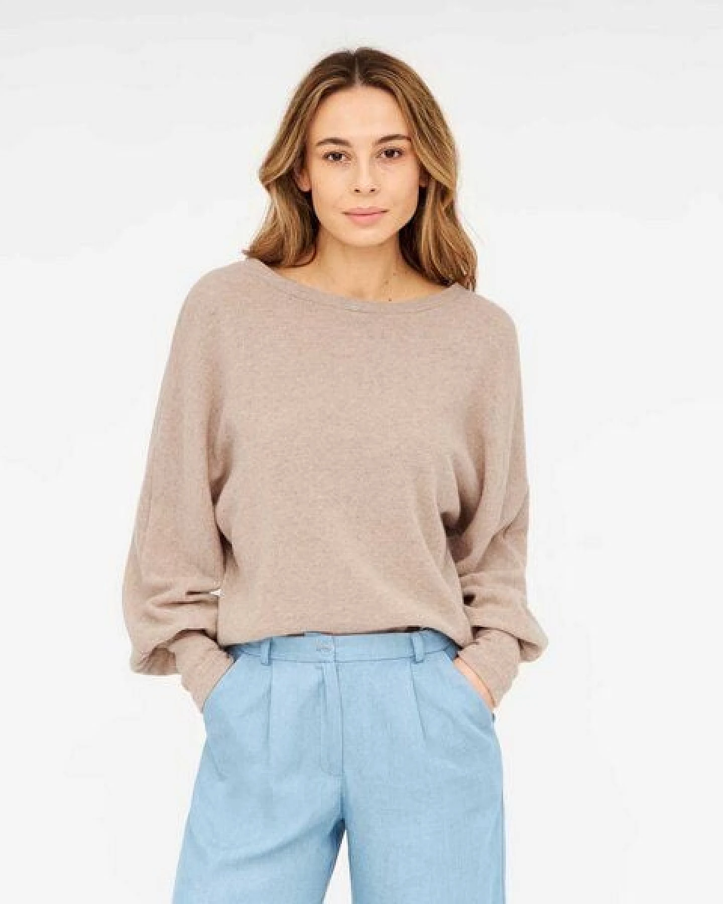 WiDDA berlin Pullover BOXI natur aus recycelter Wolle – Ansicht 2