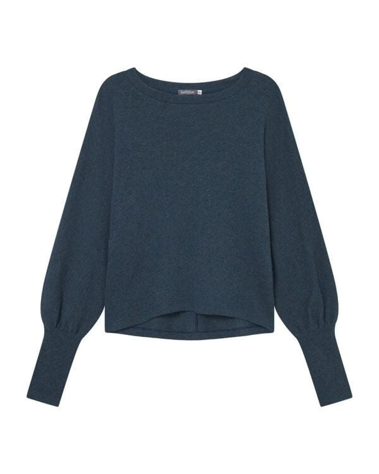 WiDDA berlin Pullover BOXI petrol aus recycelter Wolle – Ansicht 3