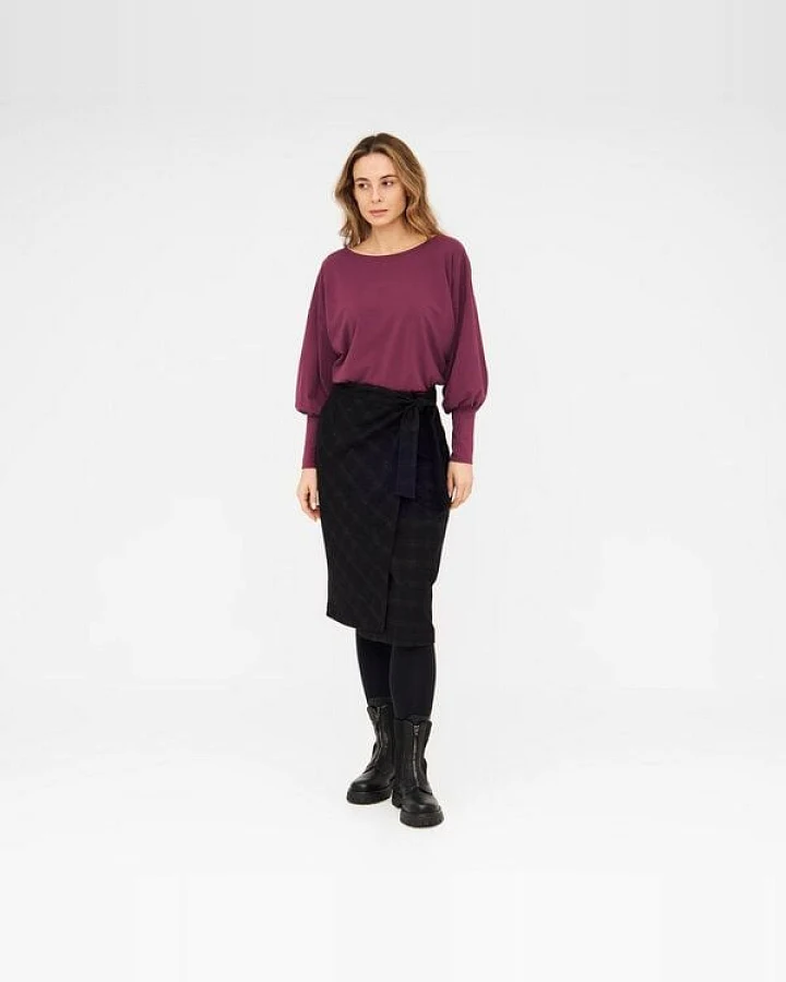 WiDDA berlin Longsleeve AVA Beere aus Bio-Baumwolle