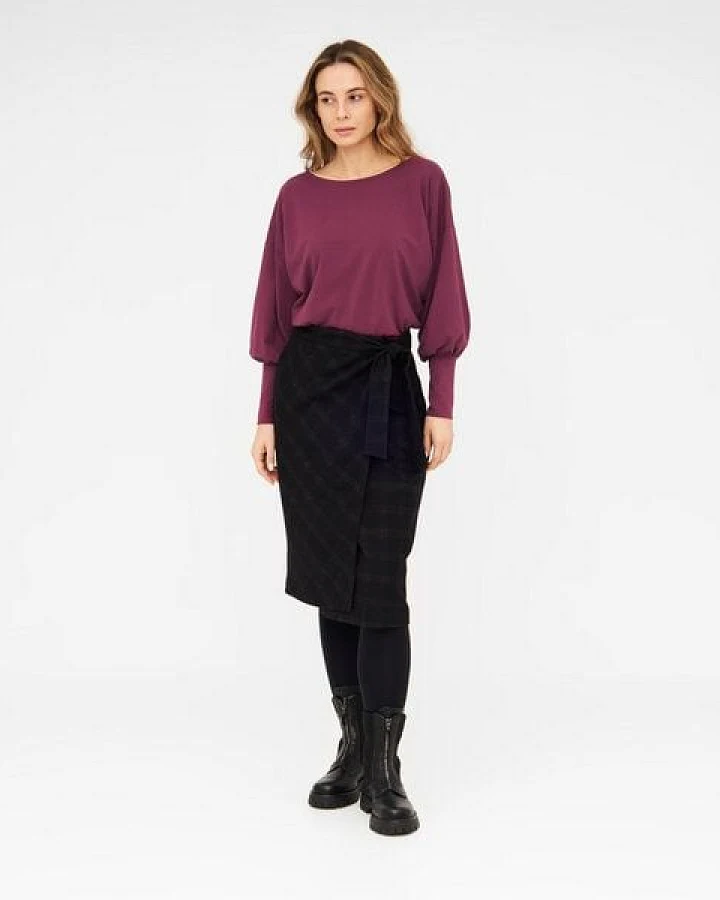 WiDDA berlin Longsleeve AVA Beere aus Bio-Baumwolle