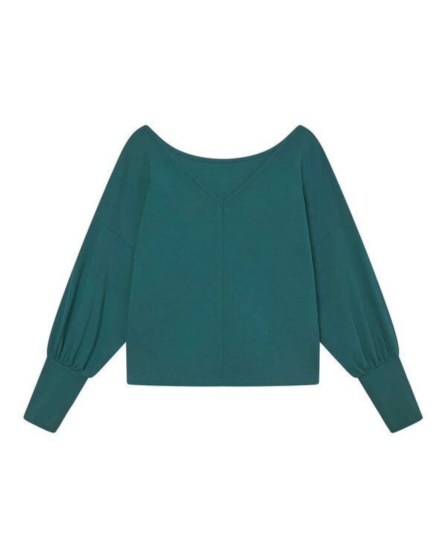 WiDDA berlin Longsleeve AVA Petrol aus Bio-Baumwolle – Ansicht 3